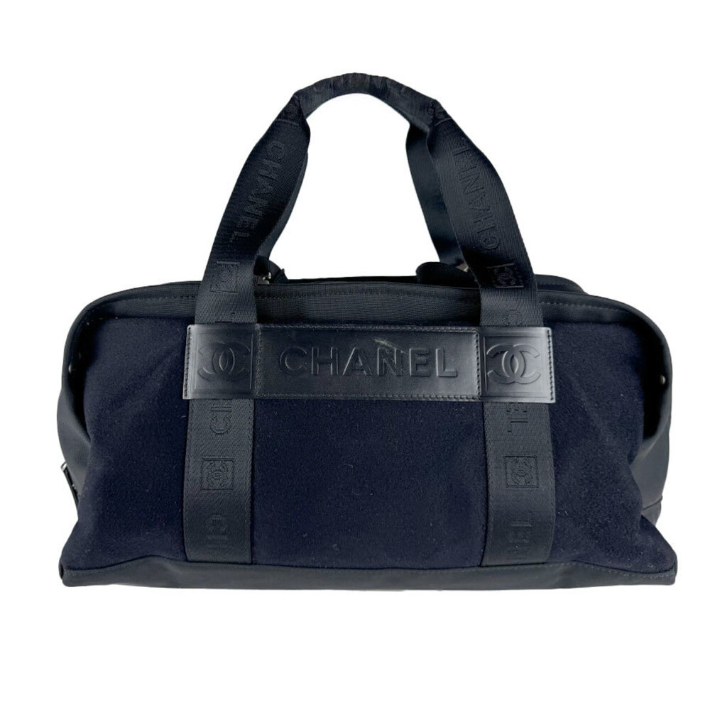 Chanel CHANEL Handbag Sport Line Canvas Black Women's z10763